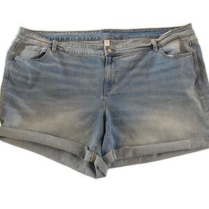 Old navy plus size 28 cuffed jean shorts